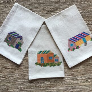 Houses Tea Towel Set Q